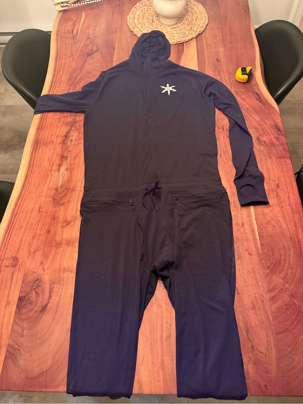Airblaster Ninja Suit One-Piece Hooded Base Layer – Navy – Men’s M